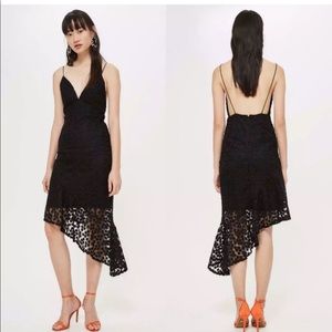 NWT TopShop Lace Asymmetrical Dress